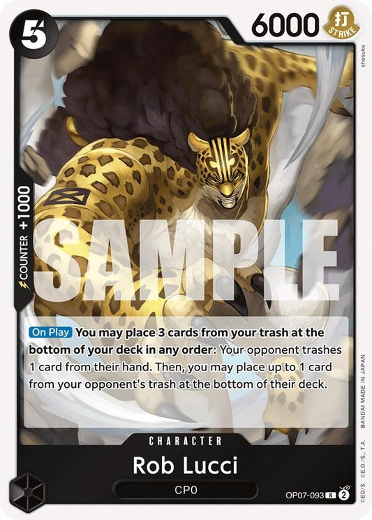 Image for Rob Lucci (093) (OP07-093) (500 Years in the Future) - One Piece Card Game