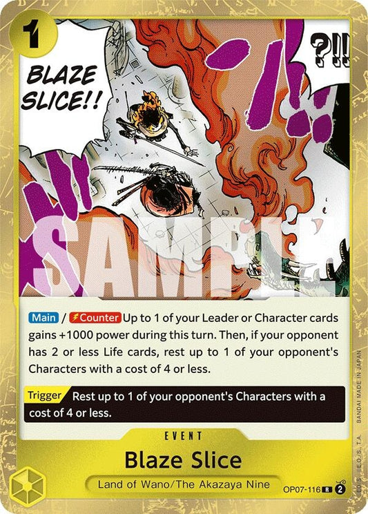 Image for Blaze Slice (OP07-116) (500 Years in the Future) - One Piece Card Game