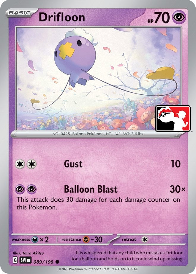 Image for Drifloon (089/198) (Prize Pack Series Cards) - Pokemon