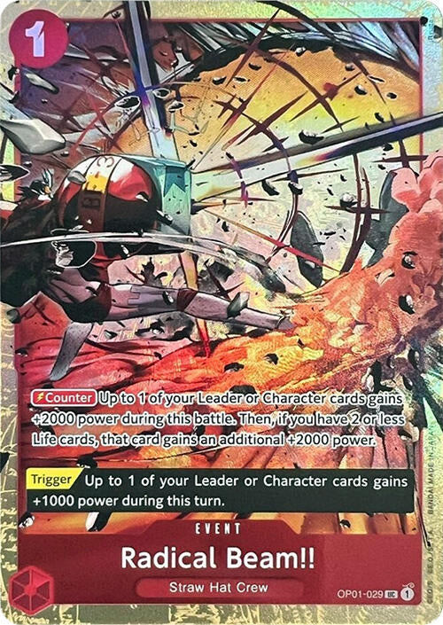 Image for Radical Beam!! (Premium Card Collection -Best Selection Vol. 1-) (OP01-029) (One Piece Promotion Cards) - One Piece Card Game