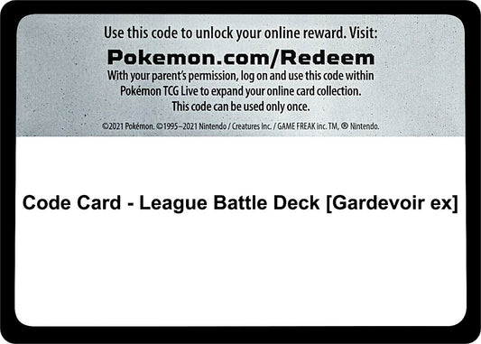 Image for Code Card - League Battle Deck [Gardevoir ex] (Miscellaneous Cards & Products) - Pokemon