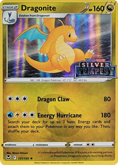 Image for Dragonite (Silver Tempest Stamped) (131/195) (SWSH: Sword & Shield Promo Cards) - Pokemon