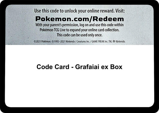Image for Code Card - Grafaiai ex Box - Pokemon