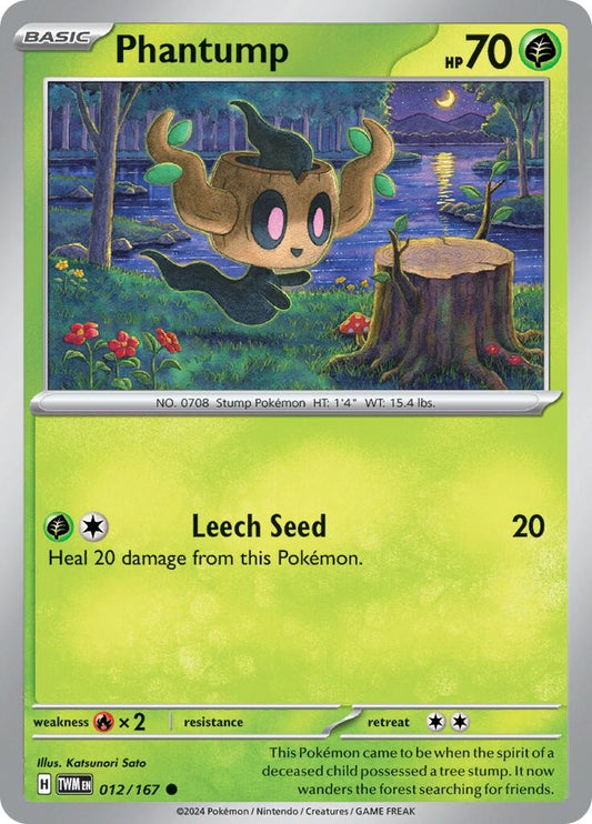 Image for Phantump (012/167) (SV06: Twilight Masquerade) - Pokemon