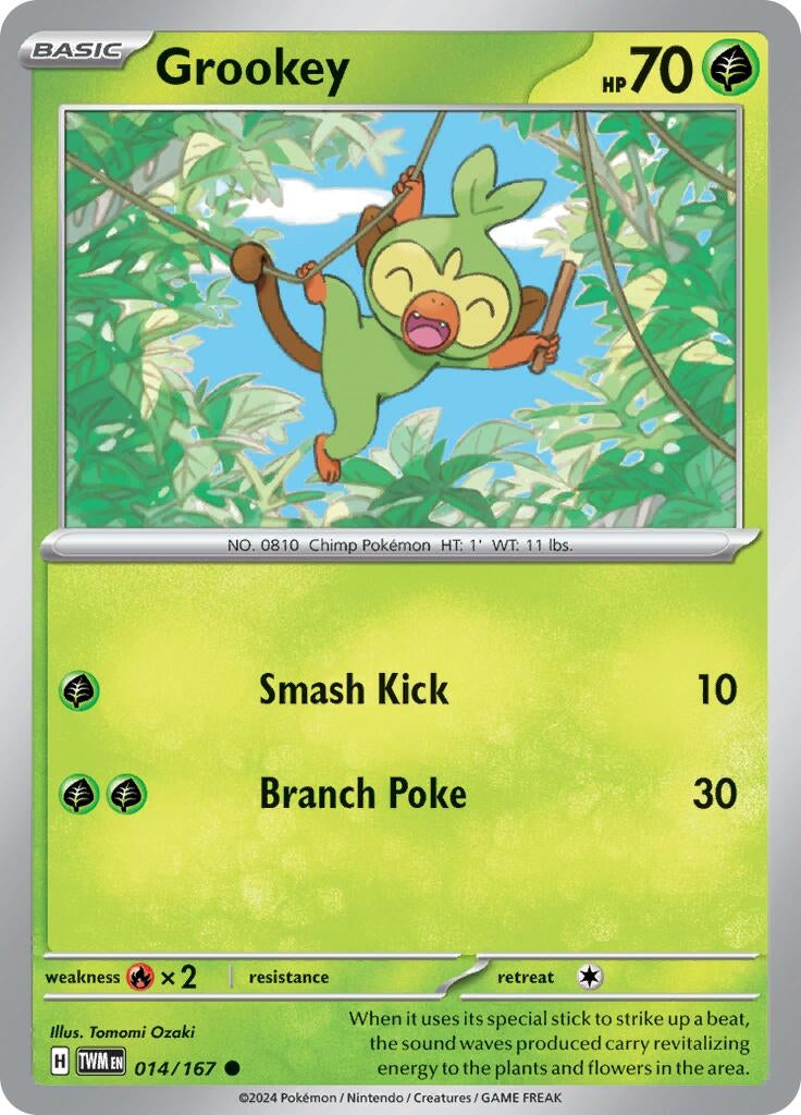 Image for Grookey (014/167) (SV06: Twilight Masquerade) - Pokemon