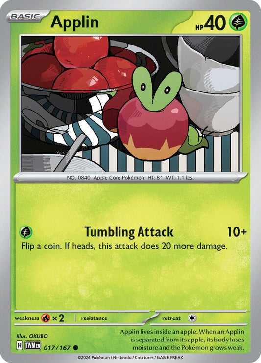 Image for Applin (017/167) (SV06: Twilight Masquerade) - Pokemon