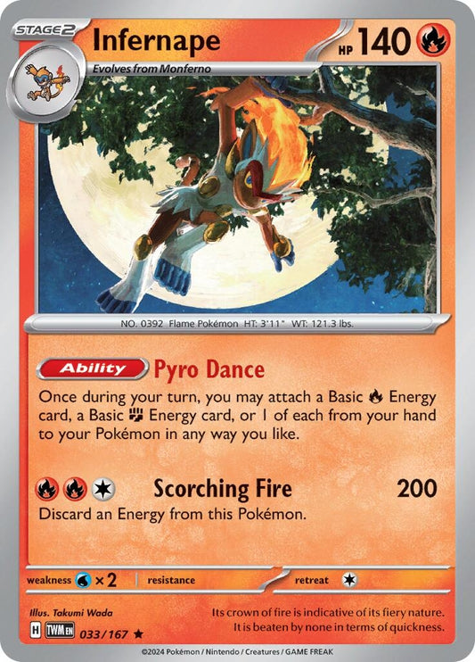 Image for Infernape (033/167) (SV06: Twilight Masquerade) - Pokemon