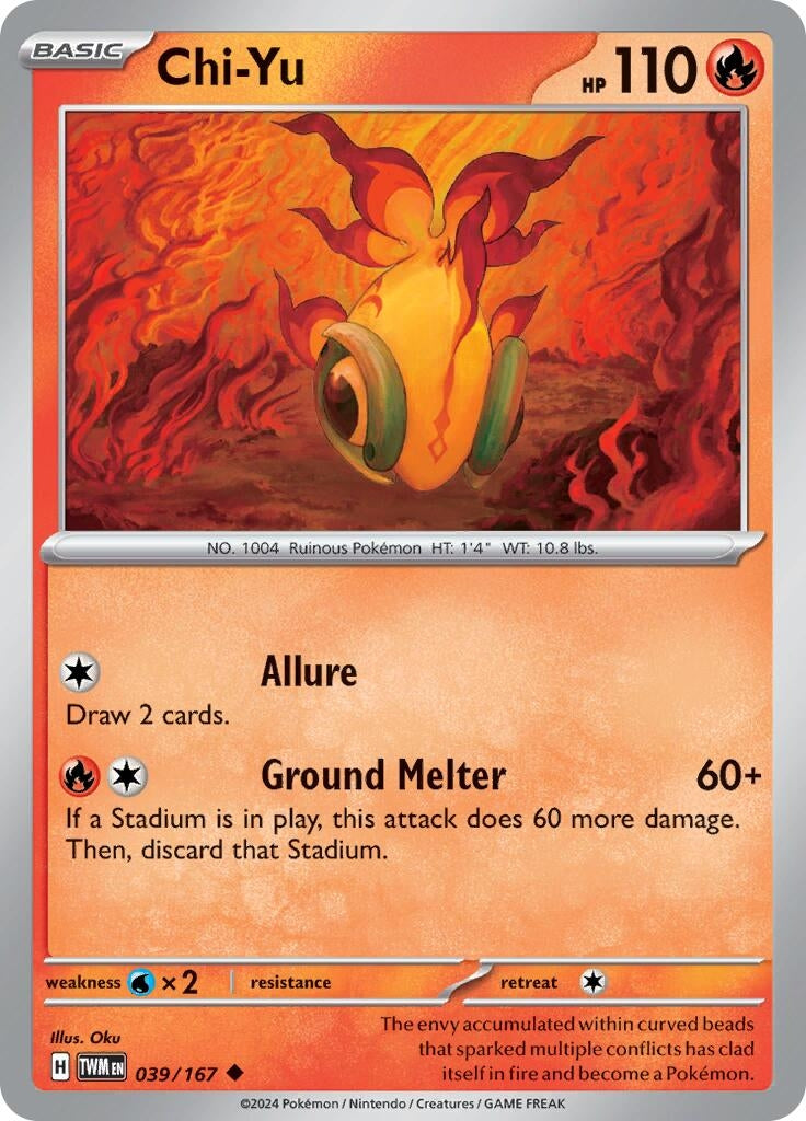 Image for Chi-Yu (039/167) (SV06: Twilight Masquerade) - Pokemon