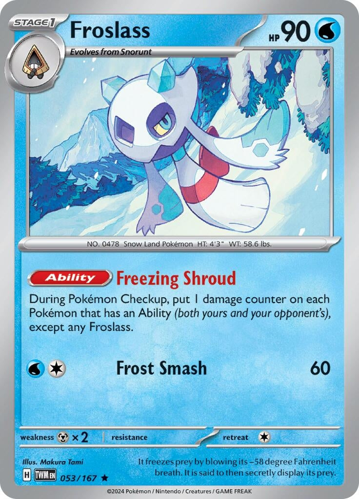 Image for Froslass (053/167) (SV06: Twilight Masquerade) - Pokemon
