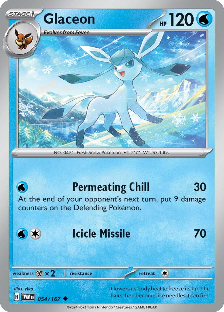 Image for Glaceon (054/167) (SV06: Twilight Masquerade) - Pokemon