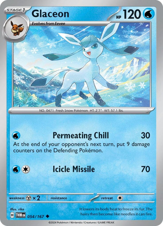 Image for Glaceon (054/167) (SV06: Twilight Masquerade) - Pokemon