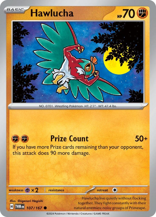 Image for Hawlucha (107/167) (SV06: Twilight Masquerade) - Pokemon