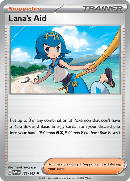 Image for Lana's Aid (155/167) (SV06: Twilight Masquerade) - Pokemon