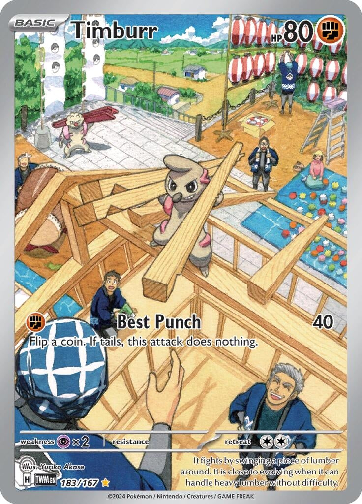 Image for Timburr (183/167) (SV06: Twilight Masquerade) - Pokemon