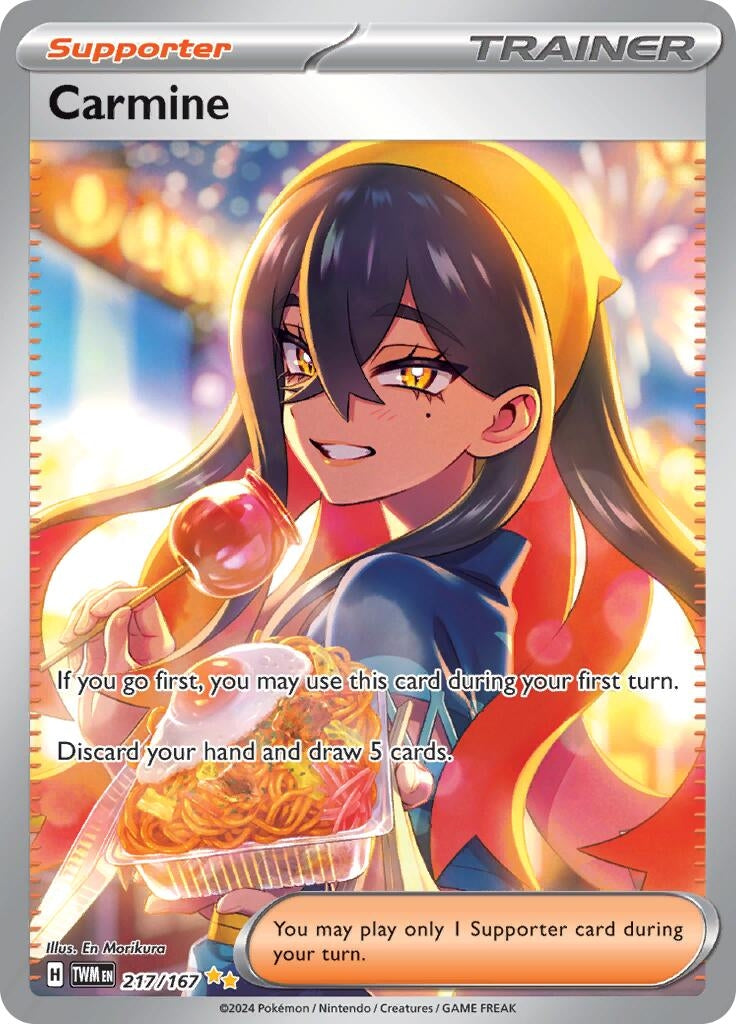 Image for Carmine (217/167) (SV06: Twilight Masquerade) - Pokemon