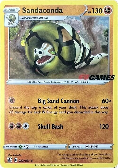 Image for Sandaconda - 082/163 (EB Games Exclusive) (082/163) (Miscellaneous Cards & Products) - Pokemon