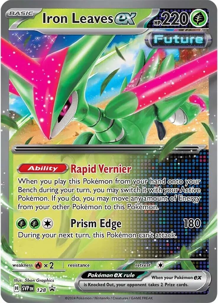 Image for Iron Leaves ex - 128 (128) (SV: Scarlet & Violet Promo Cards) - Pokemon