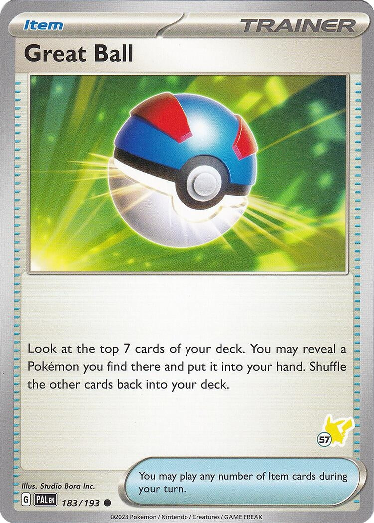 Image for Great Ball - Pikachu 57 (183/193) (Battle Academy 2024) - Pokemon