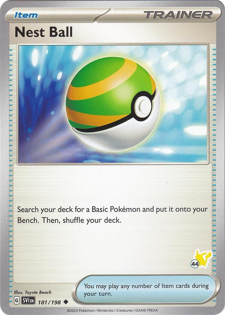 Image for Nest Ball - Pikachu 44 (181/198) (Battle Academy 2024) - Pokemon