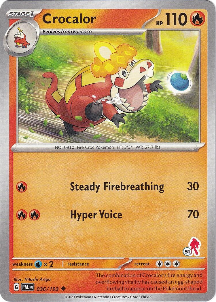 Image for Crocalor - Armarouge 51 (036/193) (Battle Academy 2024) - Pokemon