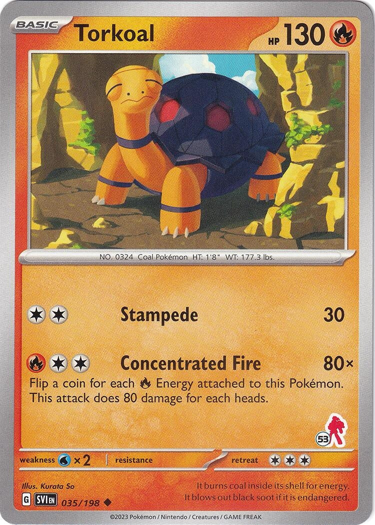 Image for Torkoal - Armarouge 53 (035/198) (Battle Academy 2024) - Pokemon