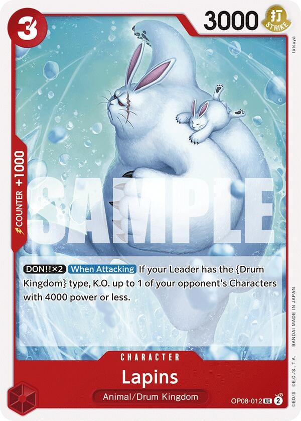 Image for Lapins (OP08-012) (Two Legends) - One Piece Card Game