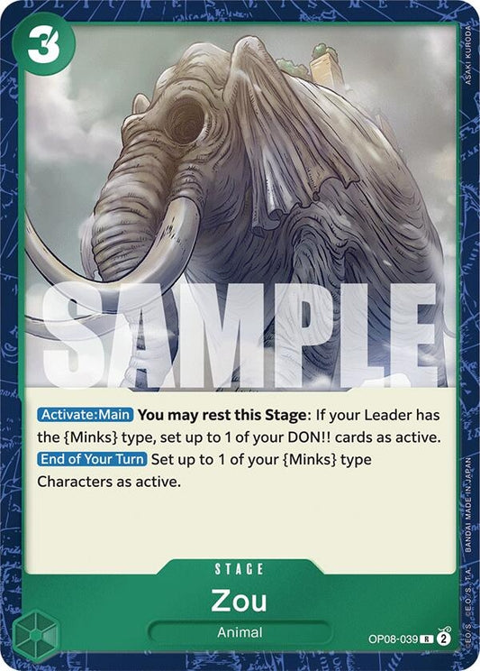 Image for Zou (OP08-039) (Two Legends) - One Piece Card Game