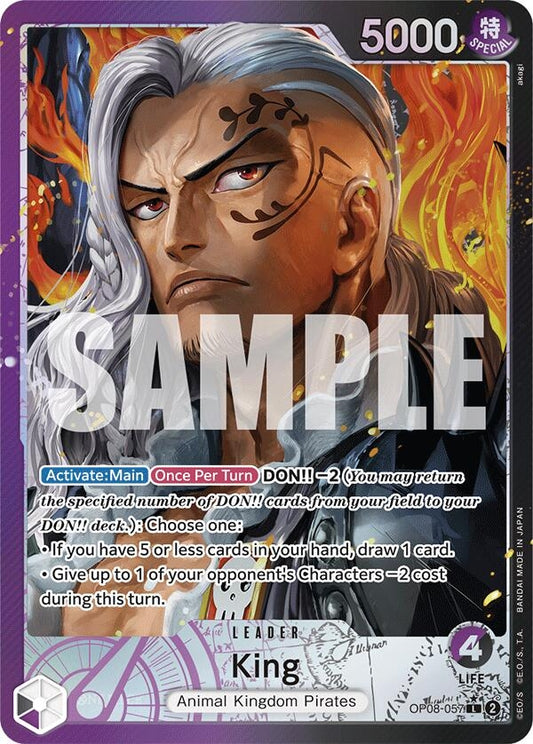 Image for King (057) (Parallel) (OP08-057) (Two Legends) - One Piece Card Game