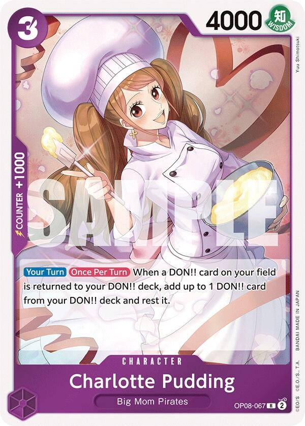 Image for Charlotte Pudding (067) (OP08-067) (Two Legends) - One Piece Card Game