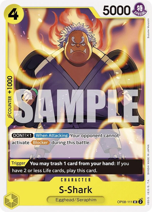 Image for S-Shark (OP08-111) (Two Legends) - One Piece Card Game