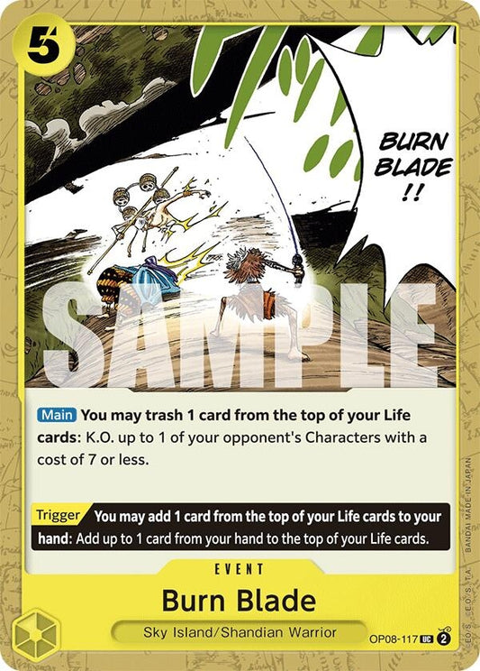 Image for Burn Blade (OP08-117) (Two Legends) - One Piece Card Game