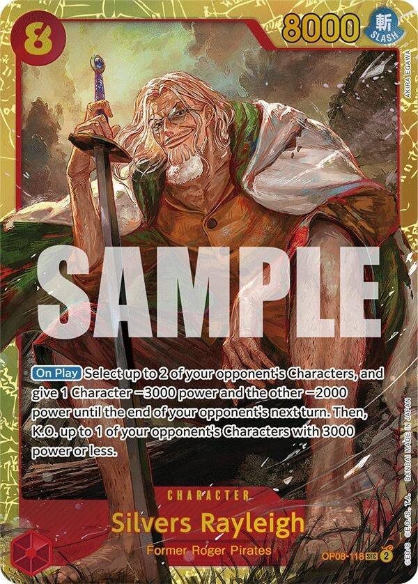 Image for Silvers Rayleigh (OP08-118) (Two Legends) - One Piece Card Game