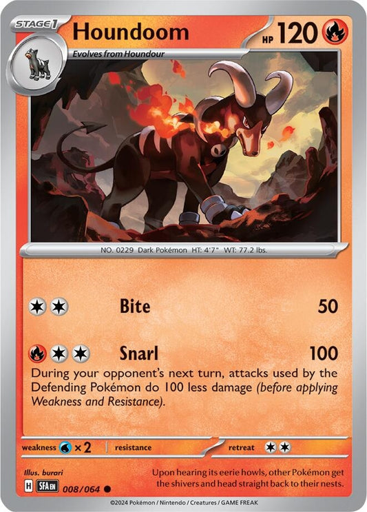 Image for Houndoom (008/064) (SV: Shrouded Fable) - Pokemon