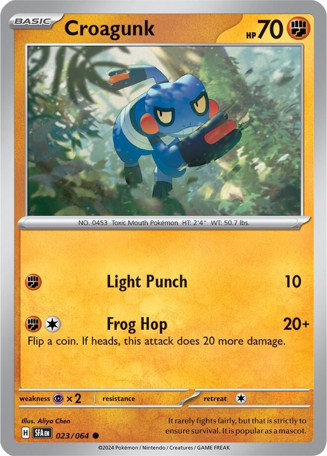 Image for Croagunk (023/064) (SV: Shrouded Fable) - Pokemon