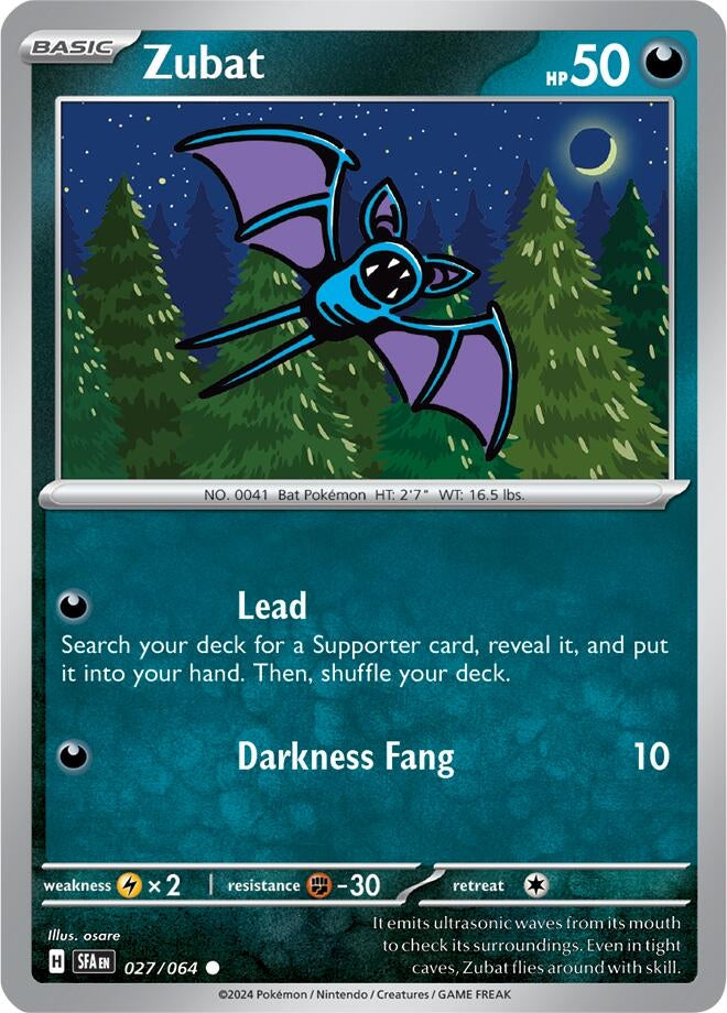 Image for Zubat (027/064) (SV: Shrouded Fable) - Pokemon