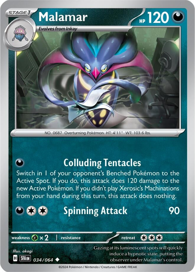 Image for Malamar (034/064) (SV: Shrouded Fable) - Pokemon