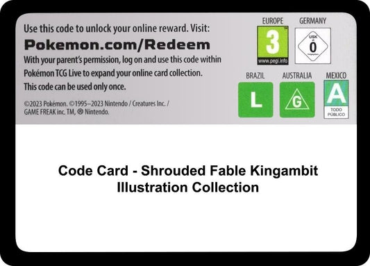 Image for Code Card - Shrouded Fable Kingambit Illustration Collection (SV: Shrouded Fable) - Pokemon
