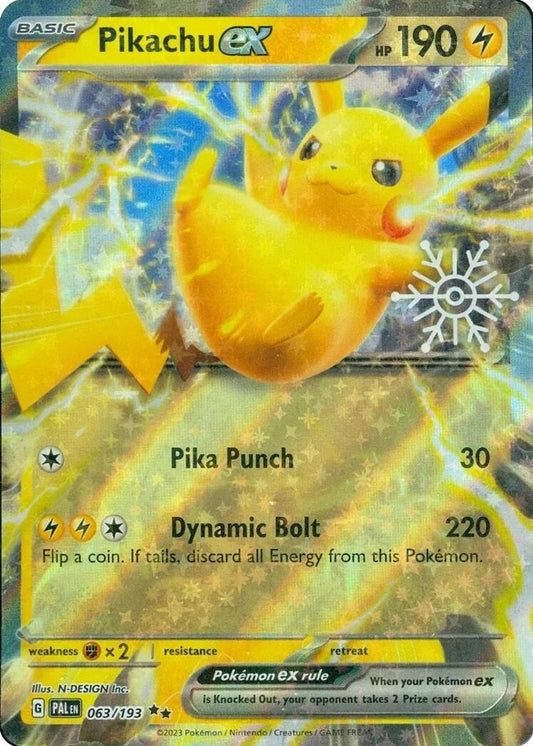 Image for Pikachu ex (Holiday Calendar) (063/193) (Miscellaneous Cards & Products) - Pokemon