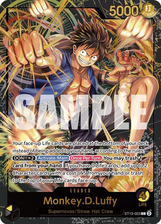 Image for Monkey.D.Luffy (Premium Card Collection -Leader Collection-) (ST13-003) (One Piece Promotion Cards) - One Piece Card Game