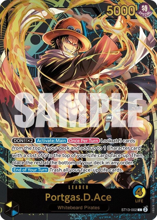 Image for Portgas.D.Ace (Premium Card Collection -Leader Collection-) (ST13-002) (One Piece Promotion Cards) - One Piece Card Game