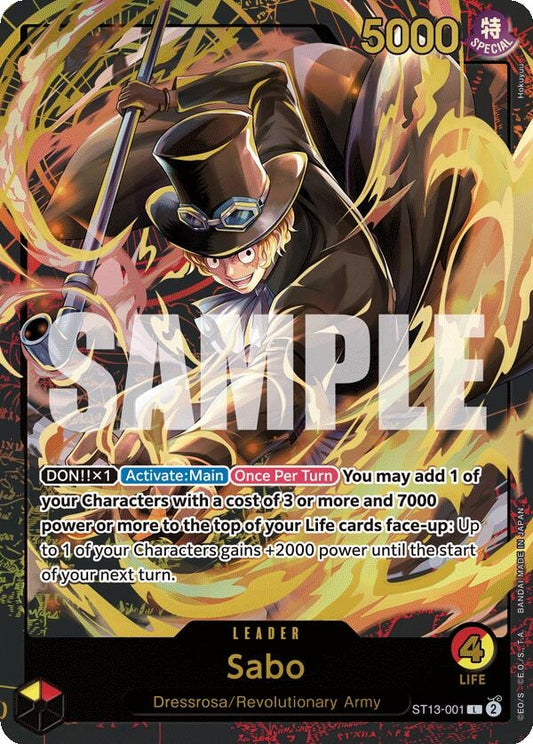 Image for Sabo (Premium Card Collection -Leader Collection-) (ST13-001) (One Piece Promotion Cards) - One Piece Card Game