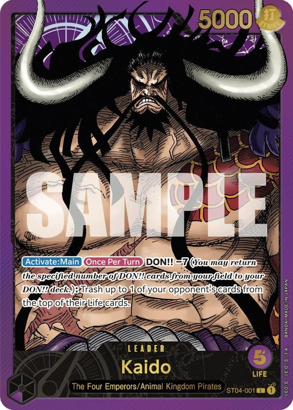 Image for Kaido (Premium Card Collection -Leader Collection-) (ST04-001) (One Piece Promotion Cards) - One Piece Card Game