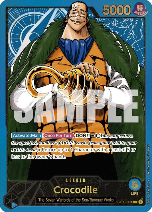 Image for Crocodile (Premium Card Collection -Leader Collection-) (ST03-001) (One Piece Promotion Cards) - One Piece Card Game