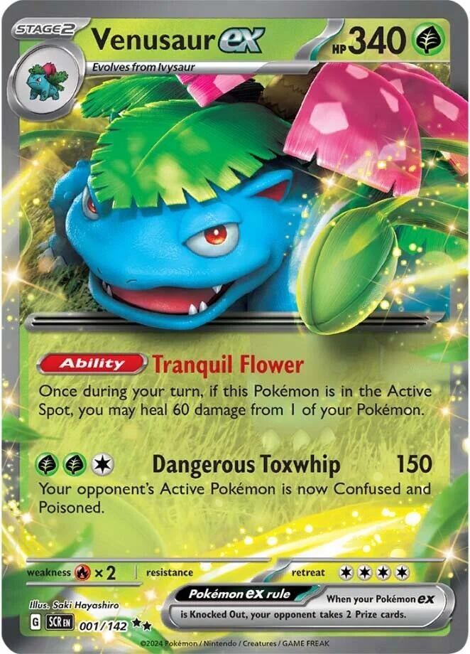 Image for Venusaur ex (001/142) (SV07: Stellar Crown) - Pokemon