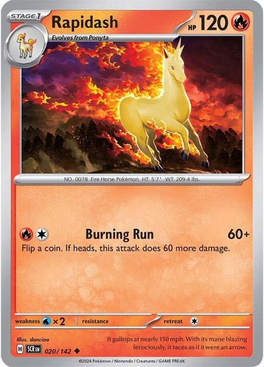 Image for Rapidash (020/142) (SV07: Stellar Crown) - Pokemon