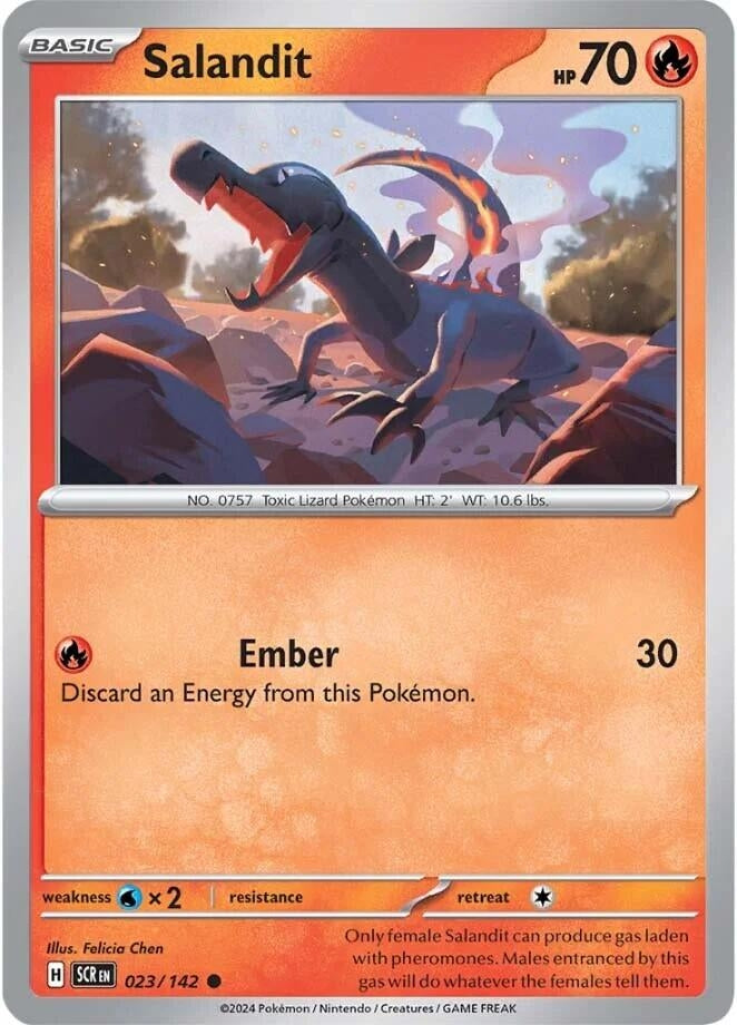 Image for Salandit (023/142) (SV07: Stellar Crown) - Pokemon
