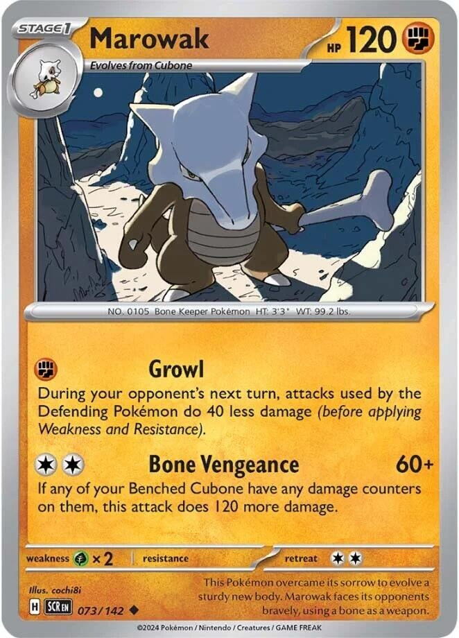 Image for Marowak (073/142) (SV07: Stellar Crown) - Pokemon