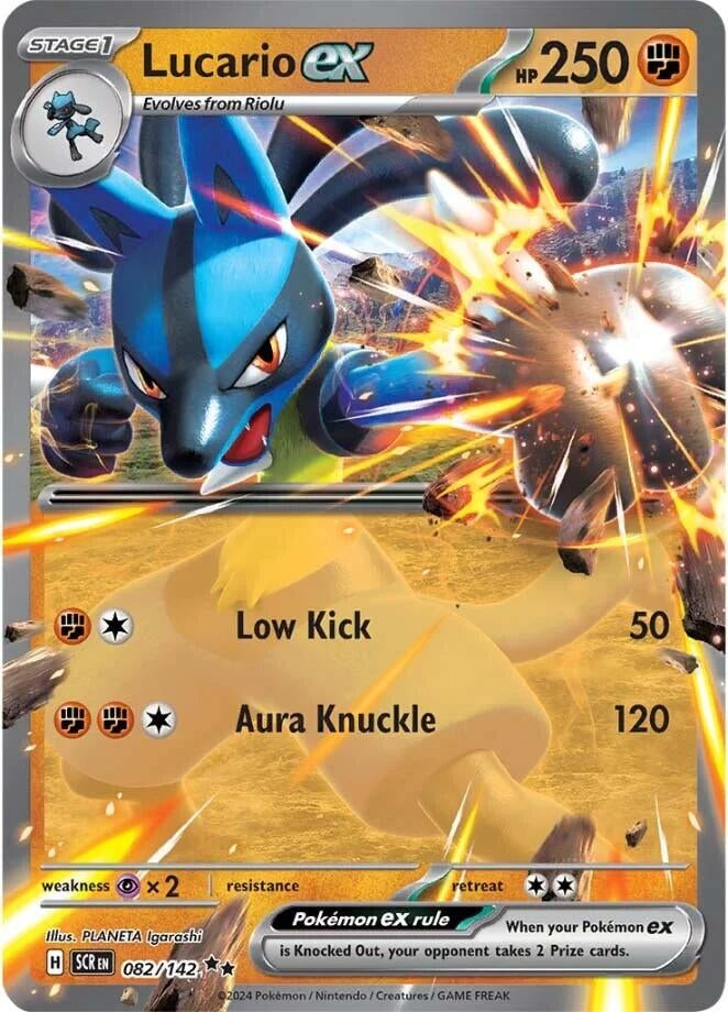 Image for Lucario ex (082/142) (SV07: Stellar Crown) - Pokemon