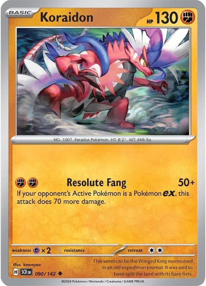 Image for Koraidon (090/142) (SV07: Stellar Crown) - Pokemon