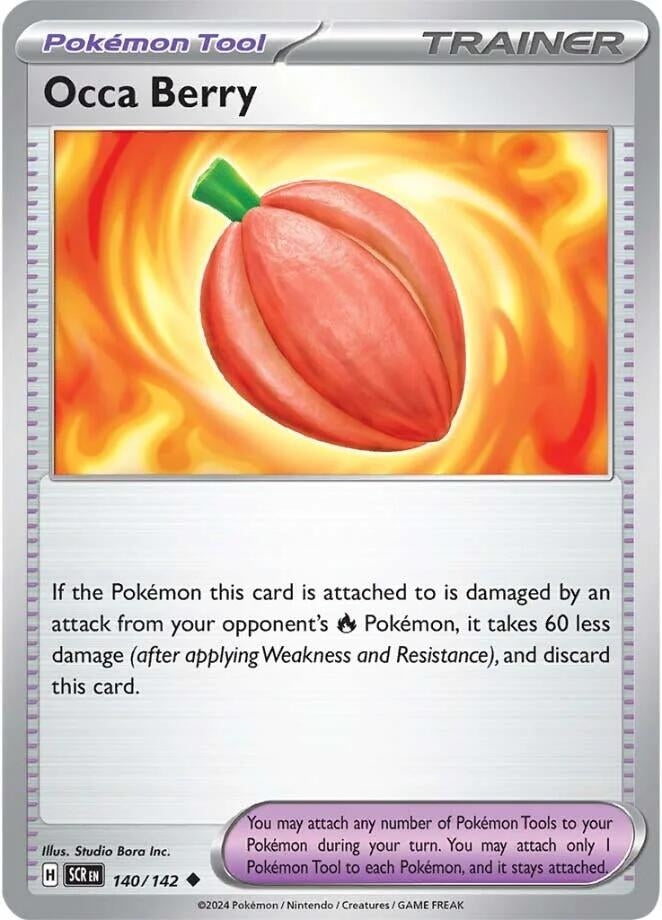 Image for Occa Berry (140/142) (SV07: Stellar Crown) - Pokemon